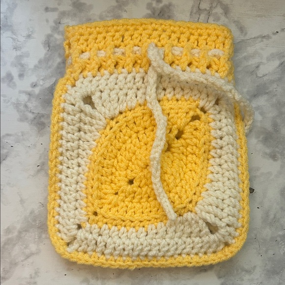 Hand Crafted Other - Handmade Lemon Crochet Pouch
